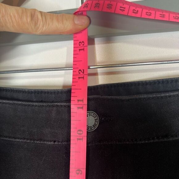 Judy Blue Skinny Fit Black Jeans Sz 15/32 - Picture 8 of 10